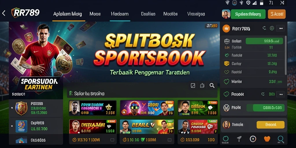 Tampilan permainan Sportsbook yang menarik dan intuitif di RR789.